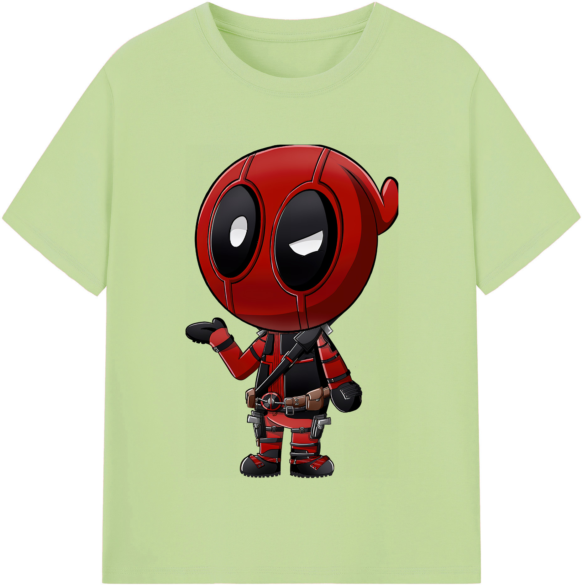 （画像用） Deadpool デッドプール 綿100％半袖Tシャツ（フロントプリント）